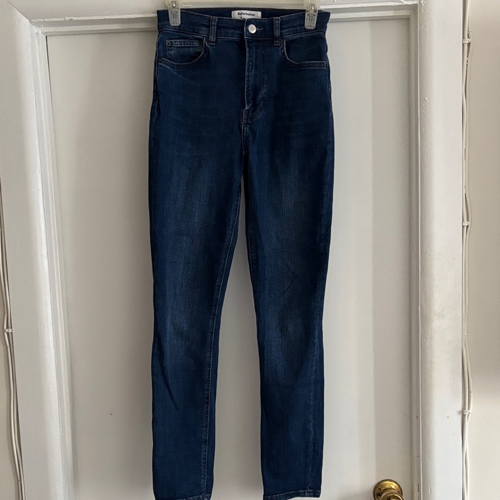❤️Reformation Jeans Harper High Rise Skinny Jeans Neris Wash Size 26   26 x 29